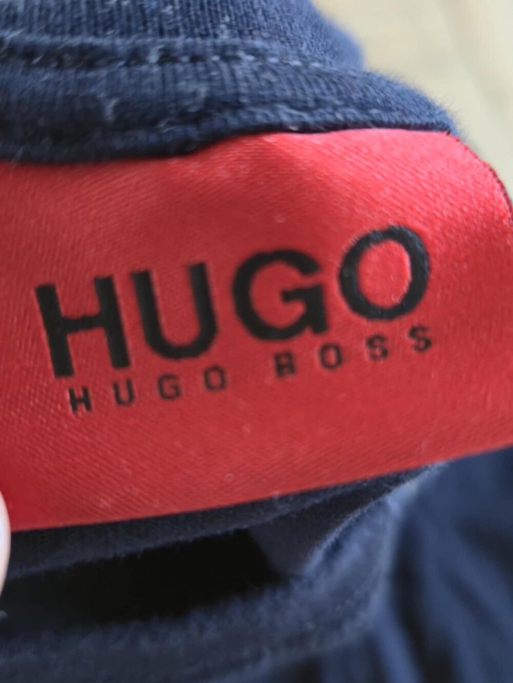 HUGO Hugo Boss Reflective Logo T-Shirt Men’s Large Navy Blue - Picture 6 of 9